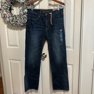 NWT American Eagle Original Straight Dark Tinted Jean